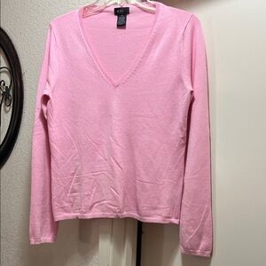 EVIE Pink V-Neck Sweater